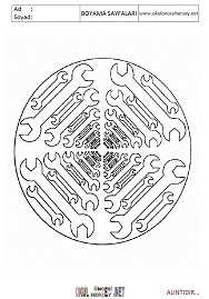 Mandala boyama sayfaları